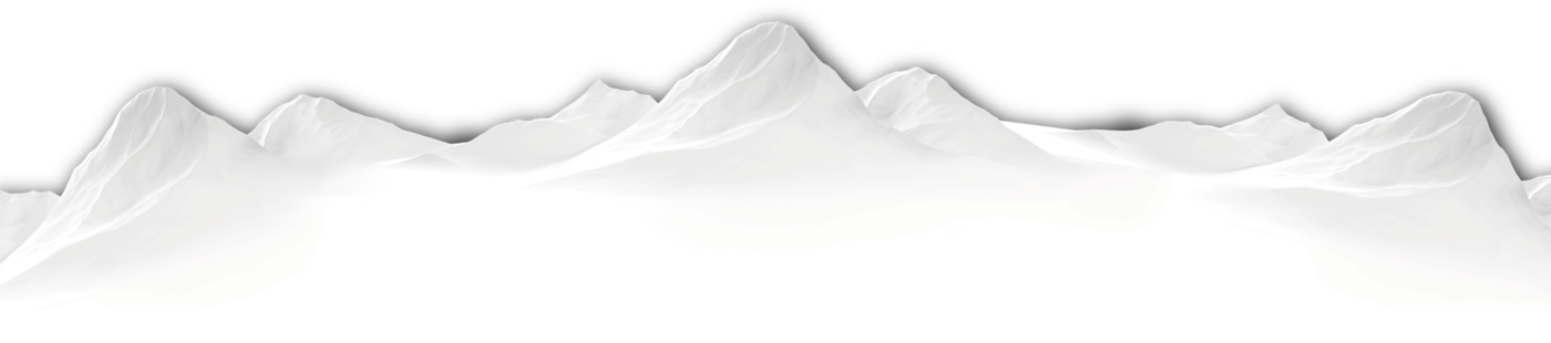 Weisse Bergsilhouette als grafisches Element auf der KUB Produktseite von säntis packaging – Symbol für Schweizer Herkunft, Qualität und nachhaltige Verpackungsinnovation.