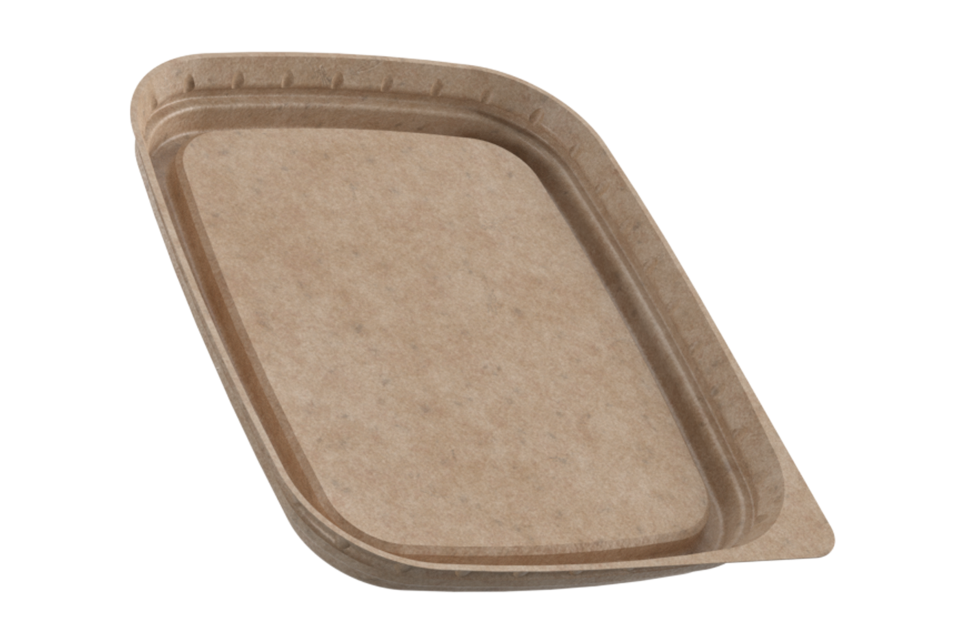 Nachhaltiger Papierdeckel von säntis packaging – faserbasierte, formstabile Deckellösung mit natürlicher Oberfläche, recyclingfähig und optional mit Barrierebeschichtung erhältlich.